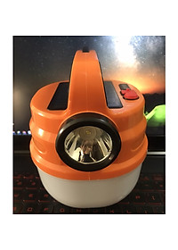 Bóng Đèn Tích Điện V70 50W Siêu Sáng Tích Hợp Đèn Pin Có Sạc Năng Lượng Mặt Trời, Đèn led đa năng đi vườn, cắm trại, picnic, đèn dự phòng khi cúp điện, đèn pin sạc USB