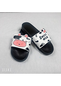 Dép Nữ Quai Ngang, Dép Bò Sữa Sweet Milk Siêu Dễ Thương DP05