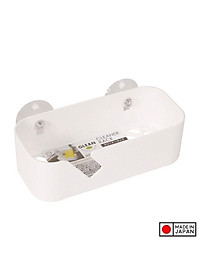 Giá để xà bông, mút rửa chén dạng lưới nội địa Nhật Bản, khay kết hợp với hai núm hít chân không nên rất chặt khi treo trên tường - nội địa Nhật Bản 