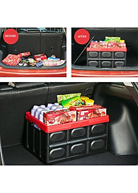 ️GỌN GÀNG️ Hộp Đựng Đồ Tiện Dụng Có Thể Gập Gọn Chịu Sức Nặng Đến 56Kg Để Đồ Cốp Sau Ô Tô