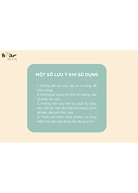 Máy Xay Thịt, Máy Xay Ăn Dặm Bear GR-B06V1 Xay Cực Êm Dung Tích 0.6 Lít Công Suất 200 W- Hàng Chính Hãng