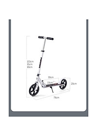 Xe Trượt Scooter cỡ lớn, có phanh tay an toàn, có chân chống chịu tải đến 150kg cho thiếu niên và người lớn