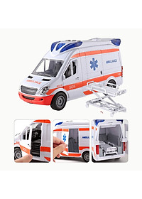 TOYSTAR - 666-10P Mô hình Xe cứu thương thành phố (nhỏ) tỉ lệ 1:14, Xe ô tô đồ chơi cho bé