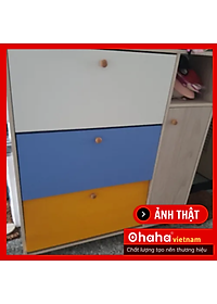 TỦ GIÀY GỖ CAO CẤP OHAHA PHỐI NHIỀU MÀU 01 - TG054