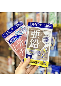 Combo Ngừa Rụng Tóc DHC Nhật Bản 30 Ngày (Kẽm & Biotin)