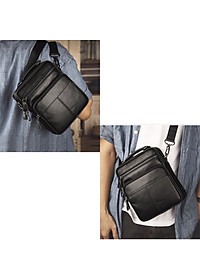 Túi đeo chéo nam DA BÒ THẬT phong cách mới  - BEE GEE DCN9240