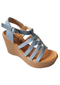 Giày Sandal Nữ Đế Xuồng BIGGBEN Da Bò Thật SDX20