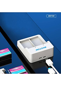 Bộ sạc pin 9V Beston M7023L có tính năng sạc nhanh, tự ngắt khi đầy, đèn báo thông minh dùng cho micro, đồng hồ vạn năng
