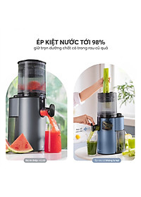 Máy ép chậm Elmich JEE-8758, công suất 240W, bảo toàn dưỡng chất, giữ trọn hương vị, ép kiệt bã tới 98% - Hàng Chính Hãng