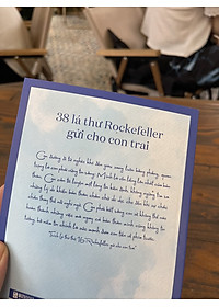 38 LÁ THƯ ROCKEFELLER GỬI CON TRAI – Bizbooks -NXB Hông Đức