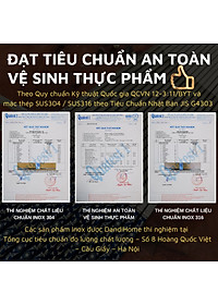 Set 05 đôi đũa inox 304 - 316 DandiHome 2020 chống trơn trượt, sang trọng, tinh tế