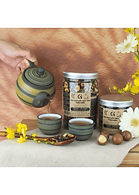 Trà gạo lứt đậu đen thanh nhiệt GUfoods - Tự nhiên, Healthy, Thanh lọc cơ thể, Mát gan, Cải thiện giấc ngủ, Đa dạng hương vị