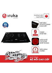 Bếp đôi hồng ngoại và điện từ cao cấp Thái Lan Iruka I20 - Hàng chính hãng