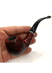 Tẩu hút thuốc bằng gỗ khắc hoa văn cao cấp