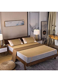 Chiếu điều hòa cao cấp xuất Nhật kích thước 1m6 x 2m nằm được 2 mặt (bao gồm túi đựng + 2 vỏ gối)