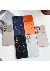 Ốp Lưng Từ Tính Cho Galaxy S25 Ultra / S24 Ultra Nhựa Cứng Mờ Tráng Gương - BUM STORE GALAXY CASE