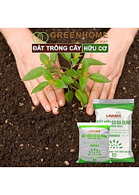 Đất Trồng Cây GreenHome, Lavamix, Bao 20dm3 (10kg), Đầy Đủ Dinh Dưỡng, Dễ Sử Dụng, Chuyên Trồng Rau