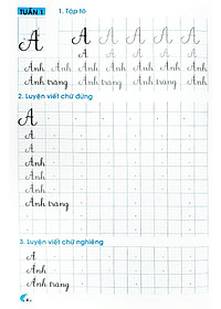 Sách Luyện Viết Đúng, Viết Đẹp 2 - Tập 1