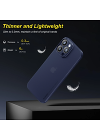 Ốp lưng dành cho iPhone 16 Pro Max, iPhone 16 Pro, iPhone 16 Plus, iPhone 16 hiệu Memumi siêu mỏng 0.3mm, thiết kế tối giản, chống vân, chống sốc, bảo vệ camera cao cấp - Hàng chính hãng.