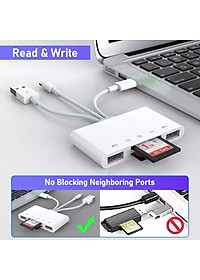 Đầu Đọc Thẻ Nhớ SD TF Micro SD Chân Type C Type A USB 3.0 Dùng Cho iPhone, iPad, Điện Thoại Android, Máy Tính, PC, Laptop, Máy Ảnh – Hàng Nhập Khẩu
