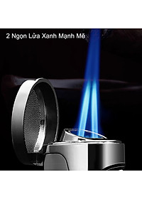 Vỏ Hột Quẹt Bật Lửa Gas Honest ZB-330 Khò 2 Tia Lửa Chéo Kèm Đục Tiện Lợi