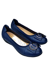 Giày nữ búp bê đế xuồng HÀ NAM da bò thật cao cấp 4cm GBBN2032