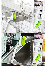 Bàn chải chà sàn nhà tắm và các góc cạnh khó cọ rửa, vệ sinh hàng nội địa Nhật Bản (Made in Japan)