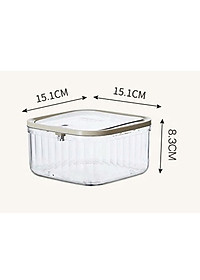 Hộp đựng bông tẩy trang , dụng cụ trang điểm , đồ dùng văn phòng..vv để bàn size 15.1*15.1*8.3 cm - Hàng chính hãng