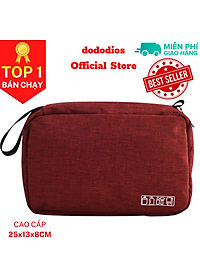 Túi đựng mỹ phẩm, đồ trang điểm, đồ dùng vệ sinh cá nhân đi du lịch - Màu Đỏ