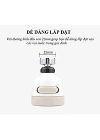 Đầu vòi rửa chén KG03 giúp tiết kiệm nước, có 3 chế độ phun, điều hướng 360 độ tăng áp lực nước gấp 300X(Tặng kèm 2 miếng dán treo đồ trong nhà bếp)- Hàng chính hãng