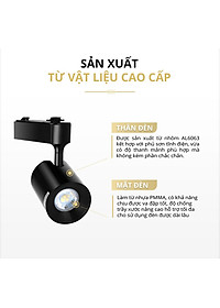 Đèn Rọi ray, Đèn chiếu điểm Spotlight Panasonic Công suất 7W Loại Gắn thanh ray và Loại Gắn trần
