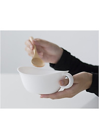 Combo 01 Bát ăn cho bé có quai cầm Kokubo Meal Bowl φ15cm + 01 Cốc nhựa uống nước Nakaya 200ml có nắp silicon mềm - Made in Japan