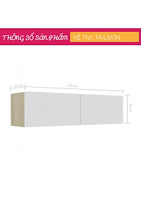 Kệ tivi treo tường đơn giản SMLIFE Taisho