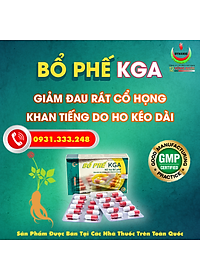 BỔ PHẾ KGA - NĂNG ĐỘNG - BỔ PHẾ GIẢM HO