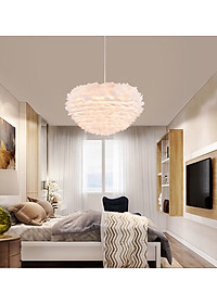 Đèn chùm CROWIT lông vũ cao cấp kiểu dáng độc đáo, sang trọng với 3 cế độ ánh sáng - kèm bóng LED chuyên dụng.