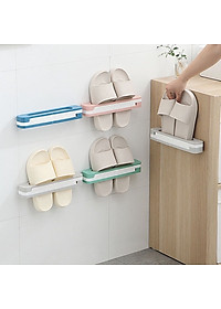 Kệ Để Giày Dép Thông Minh Thanh Treo Khăn Đa Năng, Giá Treo Kẹp Dép Tiện Dụng Treo Tường 3 NGĂN Gấp Gọn Dán Tường - Hàng Loại 1 - CHính Hãng MINIIN