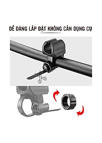Kẹp Đèn Pin Xe Đạp, Kẹp Giữ Đèn Pin Gắn Ghi Đông Cho Xe Đạp Thể Thaom Leo Núi Lắp Đặt Dễ Dàng Mai Lee