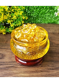 Combo Bát Tụ Bảo size 8cm kèm 100 thỏi vàng size 1.5cm