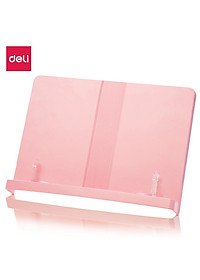 Giá đọc sách chống cận thị bằng nhựa Deli - màu trắng /hồng/xanh dương- 70530 / 70530A