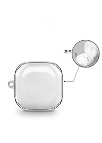 Case ốp cho Samsung Galaxy Buds 2 Pro/ Buds 2/ Buds Pro/ Buds Live TPU Kai Trong Suốt Animal Kèm Móc Treo_ Hàng Chính Hãng