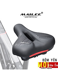 Đệm Yên Xe Đạp Thể Thao Đàn Hồi Mềm Dày Thoáng Khí Cao Cấp Giúp Êm Mông Thoải Mái (Bản Nâng Cấp) Chống Trượt, Siêu Êm Có Lỗ Rãnh Thoát (Thân Rộng) Mai Lee
