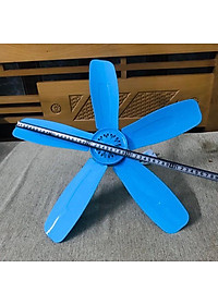 Quạt trần mini quạt treo màn cực mát tiết kiệm điện màu xanh