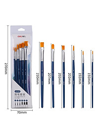 Bộ Cọ Vẽ Chuyên Nghiệp Deli - Dùng Cho Màu Nước/Bột/Sơn Acrylic -Set 4/6 Cây- 73885/73866/73867
