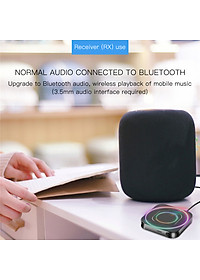 ROGTZ - Thiết bị thu phát Bluetooth 5.0 2 trong 1 BT-13 Kết nối âm thanh không dây Kết nôi đa dạng Android/IOS/Tablet/PC/Laptop/CD/Mp3-Player Ổn định Âm thanh mượt mà Cổng 3.5mm Pin 200mAh/3.7V Khoảng cách 10m Dải tần 2.402GHz - 2.480GHz Hàng Chính Hãng