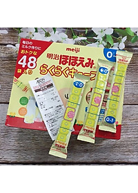 Sữa Meiji Số 0 Dạng Thanh Cho Trẻ Từ 0 Đến 12 Tháng Tuổi nội địa Nhật Bản (48 thanh) 