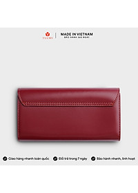 Ví Yuumy ( Thời trang nữ nắp gập kiểu cầm tay dáng dài - Ví da Seasand YV76 )