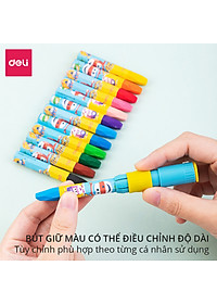 Bút sáp dầu Super Wings x Deli – thân lục giác – 12/18/24 màu - EC009-12 /EC009-18/ EC009-24