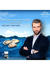Tăng Cường Sinh Lý Nam Tinh Chất Hàu Goodhealth Oyster Plus Nhập Khẩu New Zealand Giúp Bổ Thận Tráng Dương, Cải Thiện Sức Khỏe Sinh Sản Và Chất Lượng Tinh Trùng, Hỗ Trợ Tình Trạng Xuất Tinh Sớm, Giảm Đau Lưng Mỏi Gối Chậm Mãn Dục – Lọ 60 viên