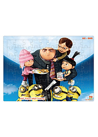 03 bộ tranh xếp hình 70 mảnh ghép khổ A3 – đồ chơi trí tuệ cho bé từ 3 tuổi – Combo 11