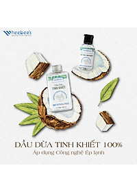 Dầu Dừa Nguyên Chất Ép Lạnh Heebee’s 100% Tự Nhiên, Không Mùi, Đa Năng, Dưỡng Ẩm Da & Tóc 50/150ml